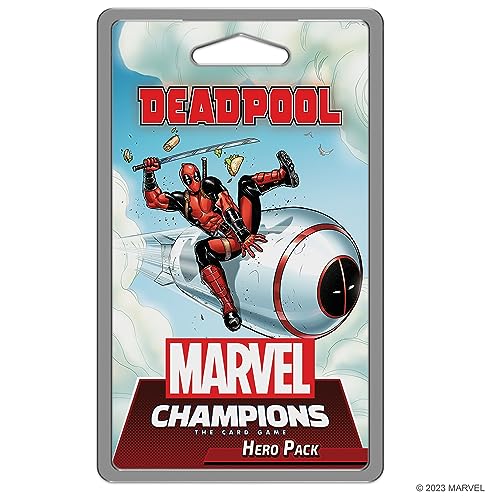 Asmodee Marvel Champions The Card Game Deadpool EXPANDED HERO PACK - Superhero Strategy Game, Cooperative Game for Kids and Adults, Ages 14+, 1-4 Players, 45-90 Minute Playtime, Made by Fantasy Flight Games - Image 1