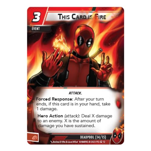 Asmodee Marvel Champions The Card Game Deadpool EXPANDED HERO PACK - Superhero Strategy Game, Cooperative Game for Kids and Adults, Ages 14+, 1-4 Players, 45-90 Minute Playtime, Made by Fantasy Flight Games - Image 3