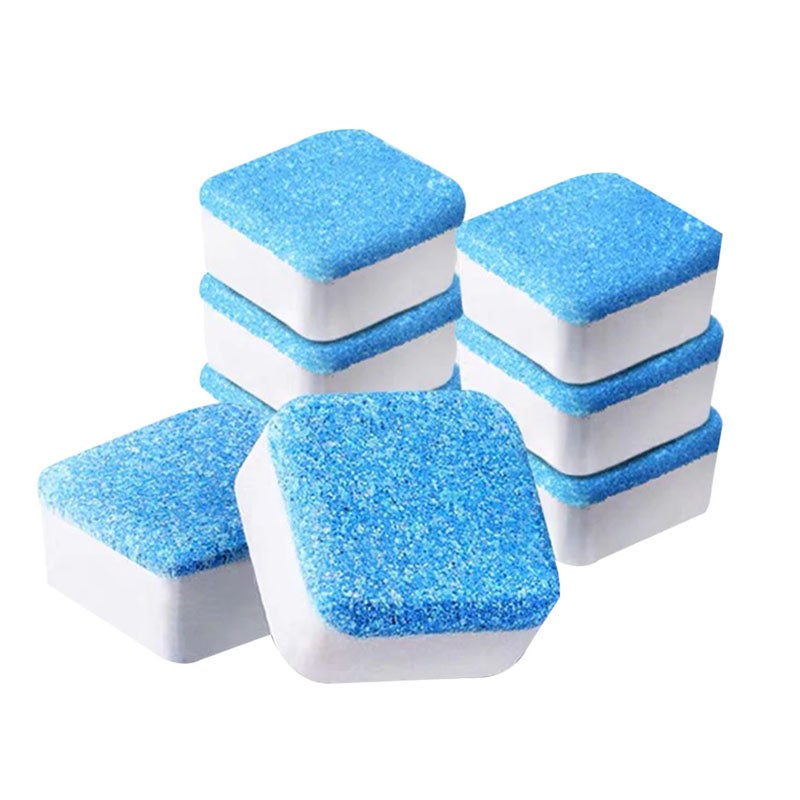 Washing Machine Cleaner Effervescent Tablets, Solid Washer Cleaning Tablet, Deep Cleaning Remover with Triple Decontamination for Front Load and Top Load Washers, 32 Count
