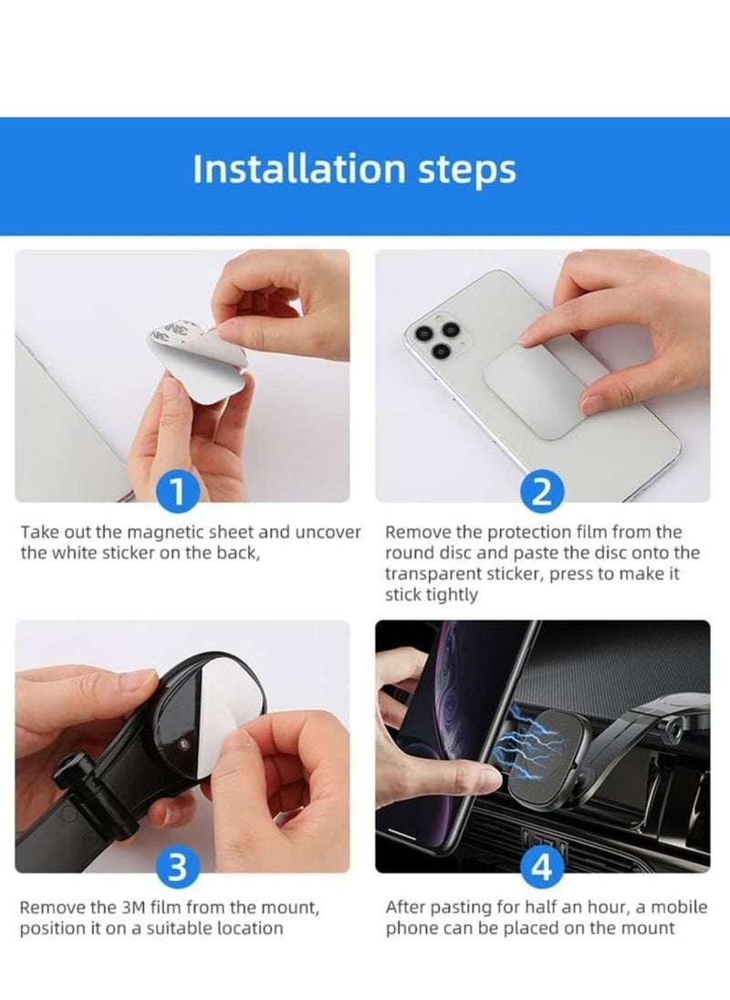 JAJEEK "NEW Upgraded Magnetic Car Phone Holder – 360° Adjustable Dashboard Mount with Strong Magnetic Grip, Universal Fit for iPhone, Samsung & All Smartphones" - Image 5