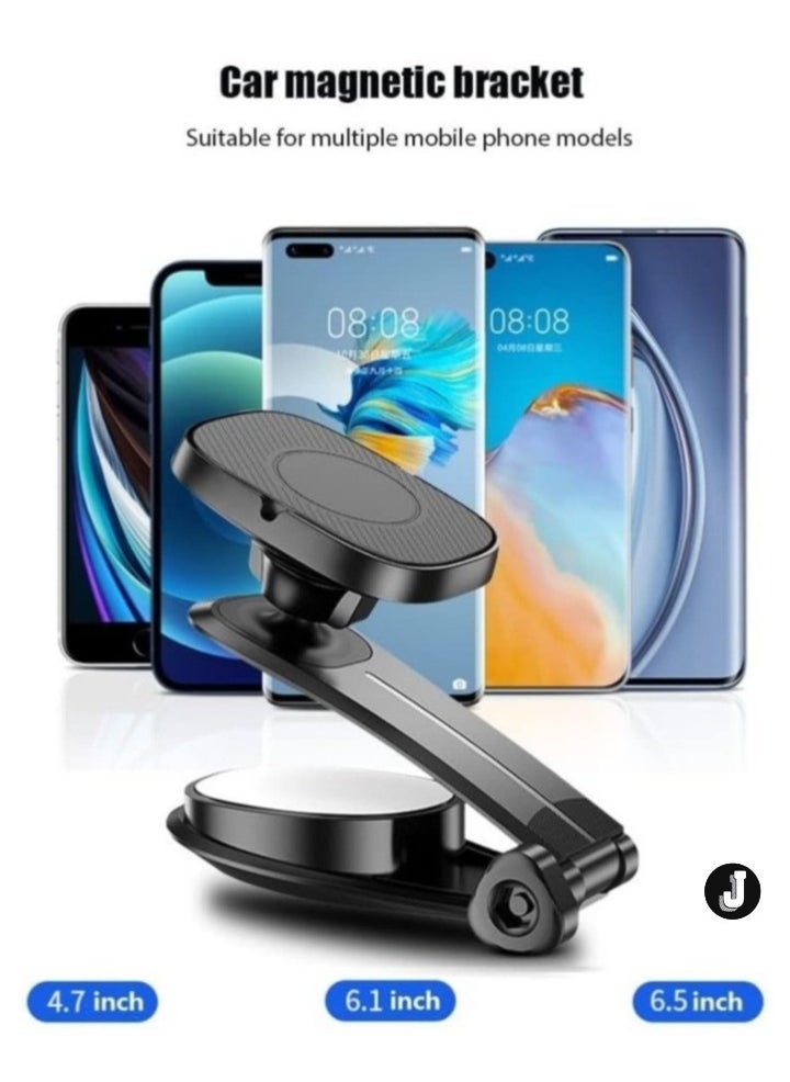 JAJEEK "NEW Upgraded Magnetic Car Phone Holder – 360° Adjustable Dashboard Mount with Strong Magnetic Grip, Universal Fit for iPhone, Samsung & All Smartphones" - Image 2