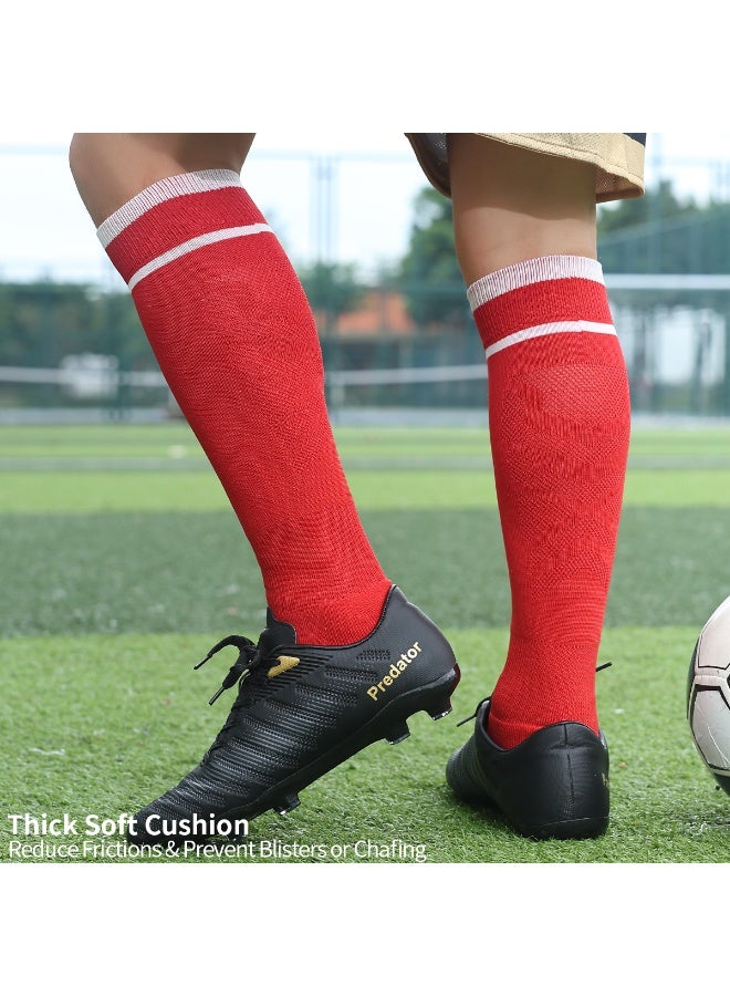 SKY WING Unisex Athletic Knee High Breathable Compression Solid Tube Soccer Football Sport Socks 1/2/3/4 Pairs for Youth Adult - Image 4