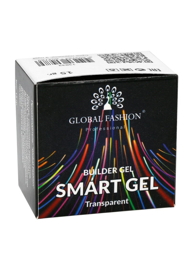 GLOBAL FASHION - Global Fashion Smart Gel - Two-Phase Extension Gel, 15g | Transparent - Image 1