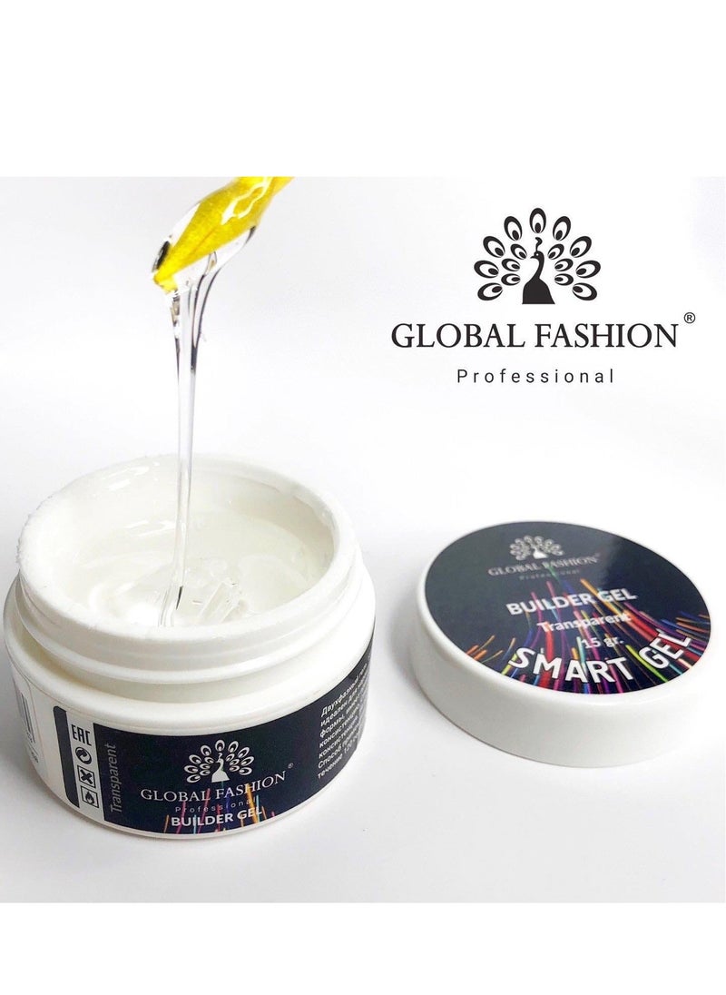 GLOBAL FASHION - Global Fashion Smart Gel - Two-Phase Extension Gel, 15g | Transparent - Image 1
