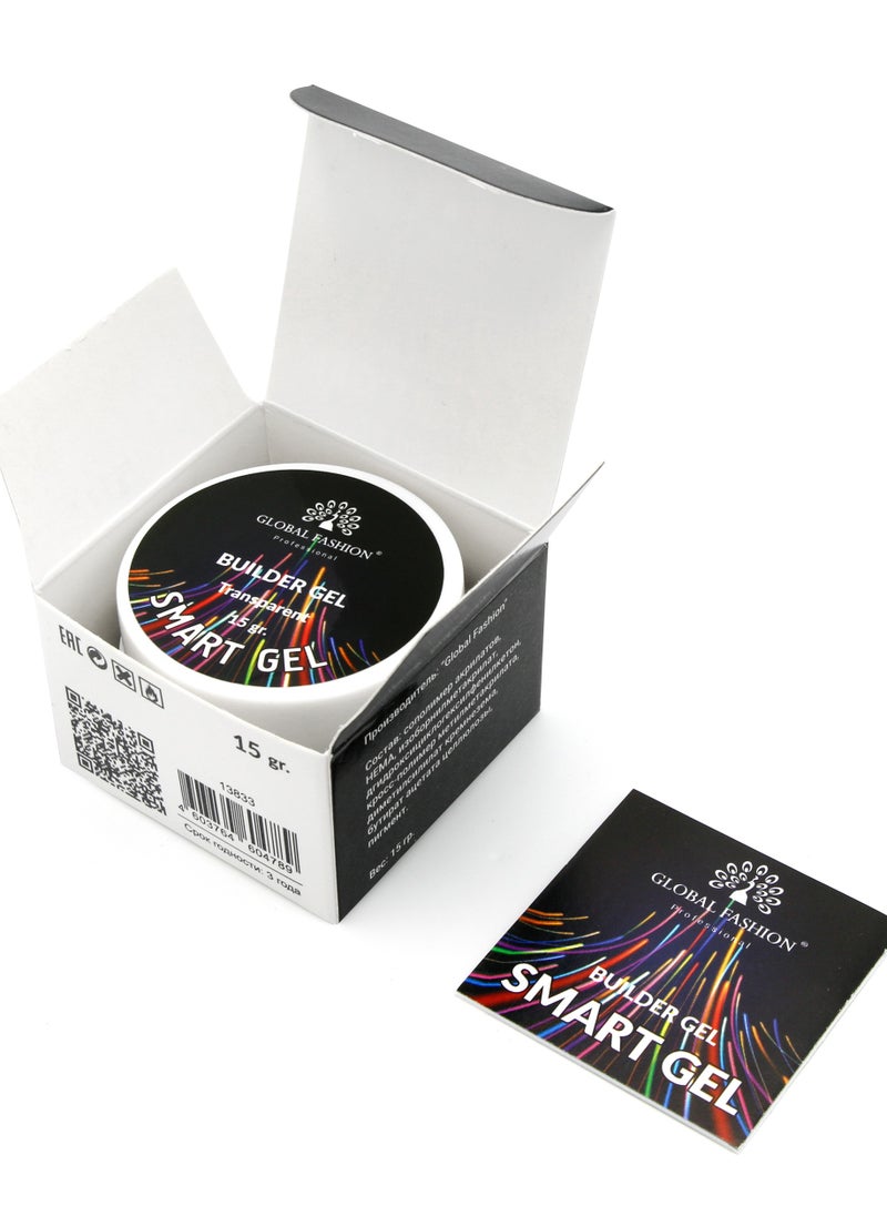 GLOBAL FASHION - Global Fashion Smart Gel - Two-Phase Extension Gel, 15g | Transparent - Image 1
