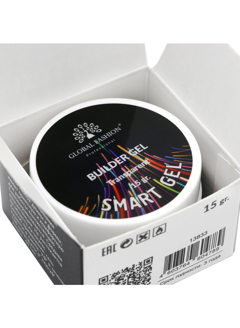 GLOBAL FASHION - Global Fashion Smart Gel - Two-Phase Extension Gel, 15g | Transparent - Image 1