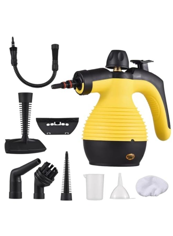 1500W Handheld Steam Cleaner, 350ml Tank, 30g/min Steam Output, 9-in-1 Accessories Set, 2m Cord, 220-240V - Image 1