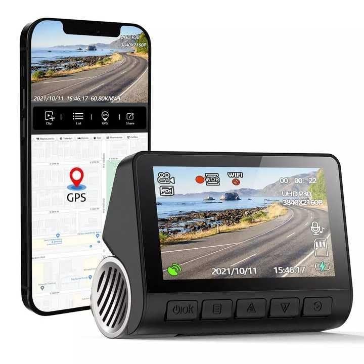 PremiumAV 5K HDR Dual Dash Cam with GPS WiFi & STARVIS IMX335 Sensor | 3" IPS Screen Front and Rear Camera | 360° Rotating Lens | Night Vision | G-Sensor | Loop Recording | A800 Car DVR Recorder - Image 3