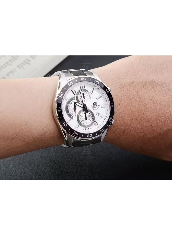 Casio Men's EFV-550D-7AVUDF Edifice Analog Display Quartz Silver Mens Watch - Image 3