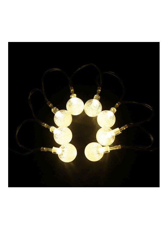 Loquat LED Crystal Ball String Light Yellow 2.1meter - Image 5