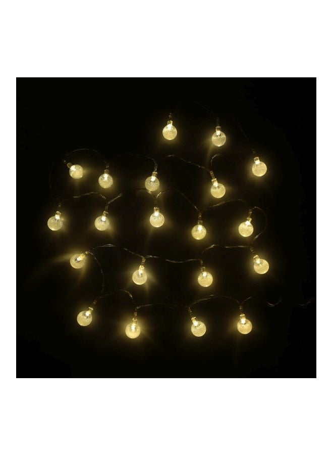 Loquat LED Crystal Ball String Light Yellow 2.1meter - Image 2