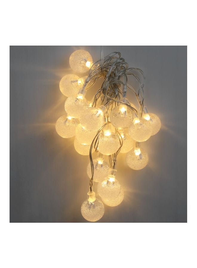 Loquat LED Crystal Ball String Light Yellow 2.1meter - Image 4