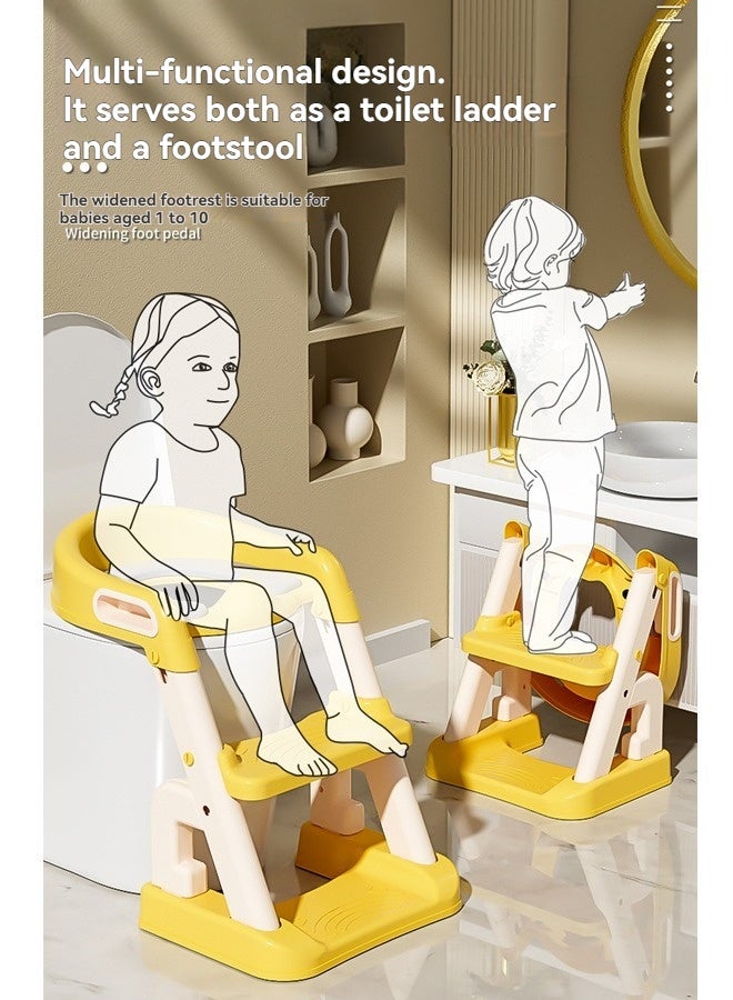 بيوينتي 2 في 1 مقعد تدريب مرحاض الطفل مع مقعد تدريب مرحاض مرحاض المرحاض للأطفال - Image 3