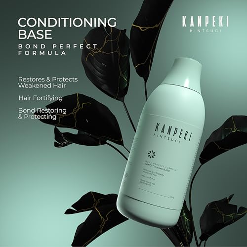 Kanpeki Kintsugi Bondcare Conditioner for Weak & Damaged Hair | Strengthens, Softens, Nourishes | With Ginseng, Pea Protein, Aloe & Silk Protein | Bond Perfect Formula – 120g - Image 2