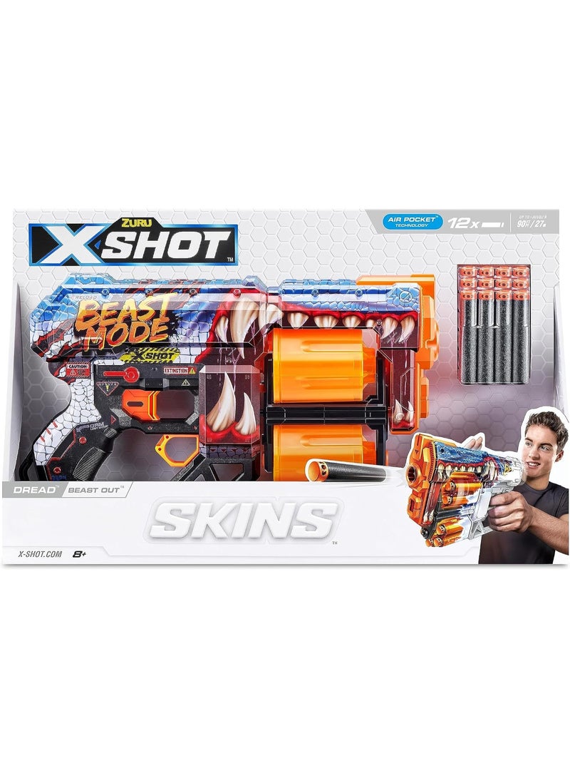 X-Shot Skins Last Stand Beast Out Blaster – Foam Dart Toy Gun for Kids & Teens, 8Y+ - Image 1