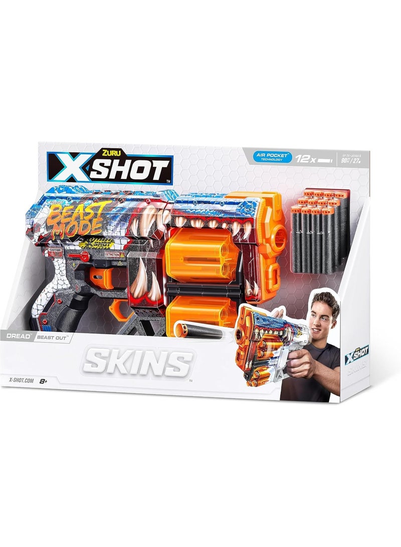 X-Shot Skins Last Stand Beast Out Blaster – Foam Dart Toy Gun for Kids & Teens, 8Y+ - Image 3