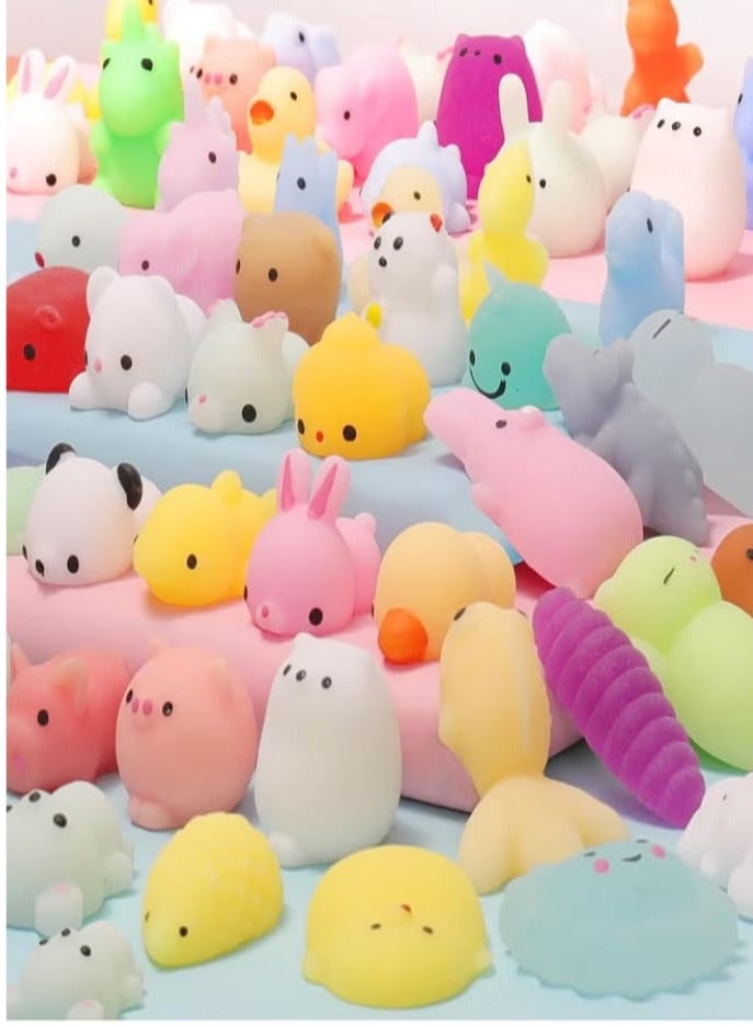 60 Pack Squishies: Kawaii Squishy Toys, Animals Stress Relief, Sensory Toys for Kids, Party Favors - Image 1