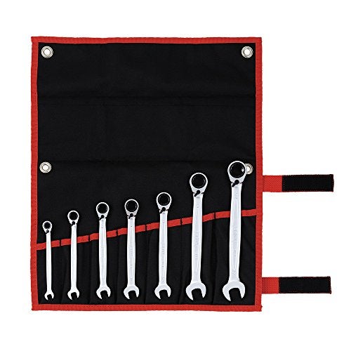 TONE RMR700 13 Ratcheting Ring Wrench Set w Canvas Case - Image 1