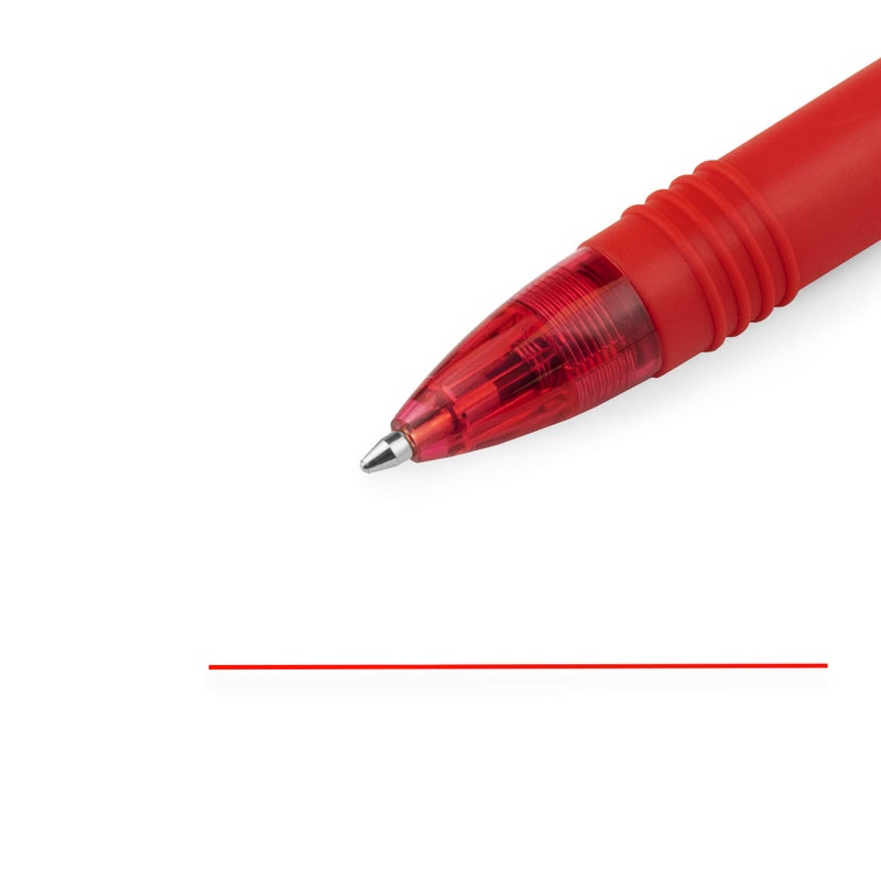 Zebra Technologies Zebra Z-Grip Smooth Mini Retractable Ballpoint Pens - 1.0mm - Red - Pack of 12 - Image 3