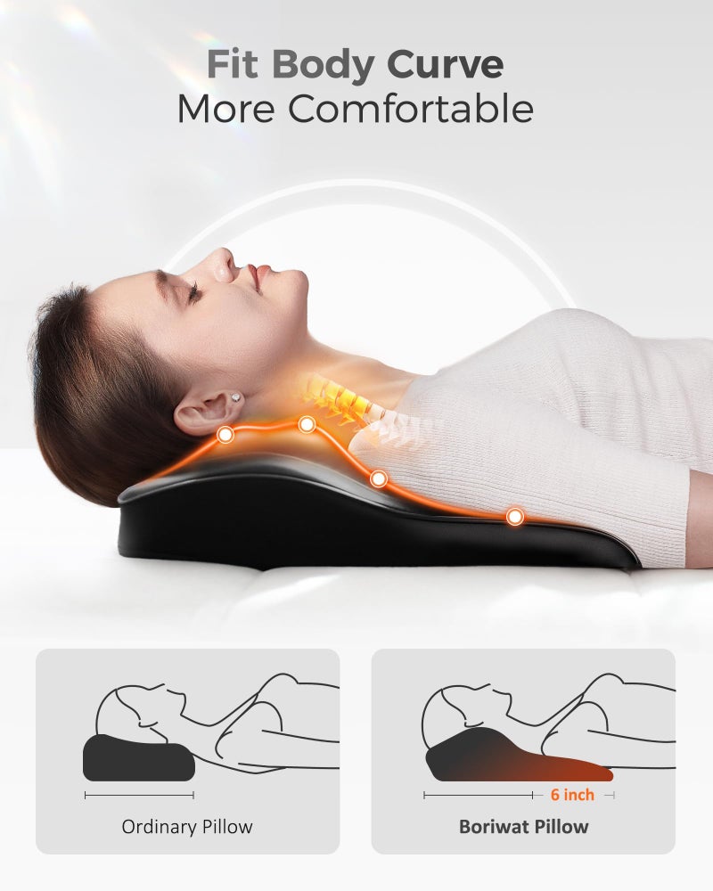 Boriwat Back Massager with Heat, 3D Kneading Massage Pillow for Back, Neck, Shoulder, Leg Pain Relief Deep Tissue, Gifts for Women Men Mom Dad - Image 2