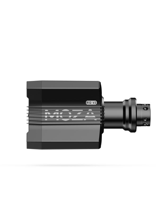 موزة قاعدة عجلات MOZA R12 V2 ذات الدفع المباشر - عزم دوران أقصى 12 نيوتن متر، NexGen 4.0 FFB، طاقة قصوى 216 واط، مشفر مغناطيسي 21 بت، هيكل من الألومنيوم (RS081) - Image 2