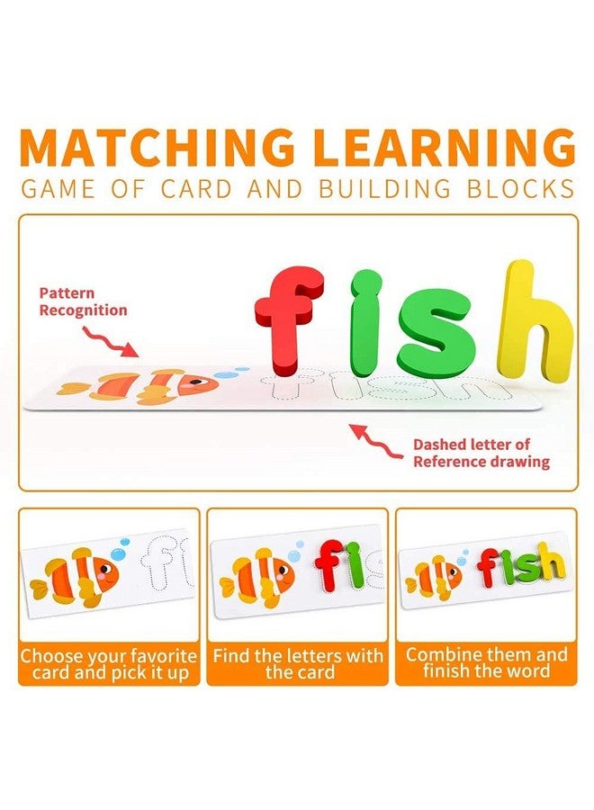 Chocozone Spelling Games Word Matching Letter Puzzles Toddler Toys for 4+ Year Old Learning Toys for Kids (Spelling) - Image 3