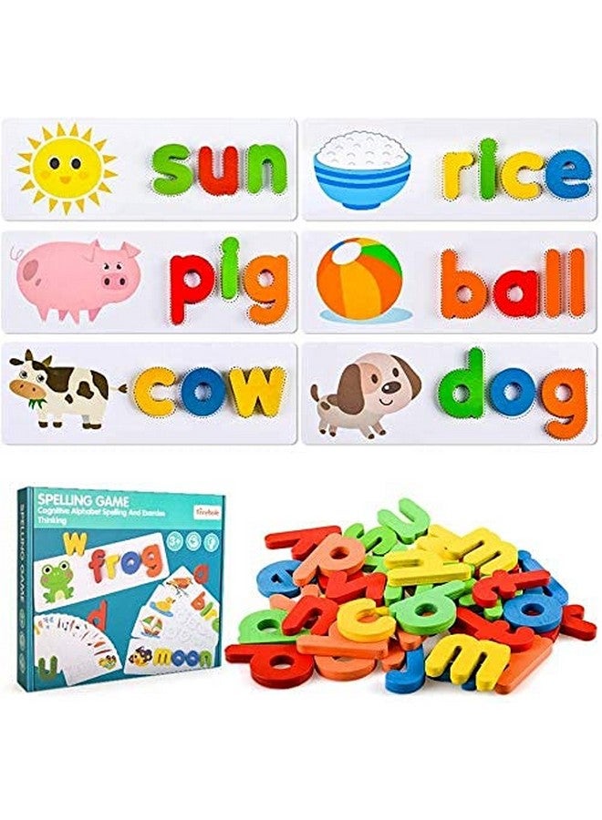 Chocozone Spelling Games Word Matching Letter Puzzles Toddler Toys for 4+ Year Old Learning Toys for Kids (Spelling) - Image 1