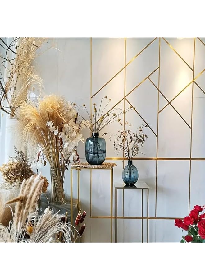 PROMASS Graphic Art Gold Tape - Gold Duct Tape, Wall Decor, Self-Adhesive, Decorative, Detailing, Crafting, DIY Graphic Art, Metallic, Mirror Finish Rolls for Walls, Floors, Cars - Image 3