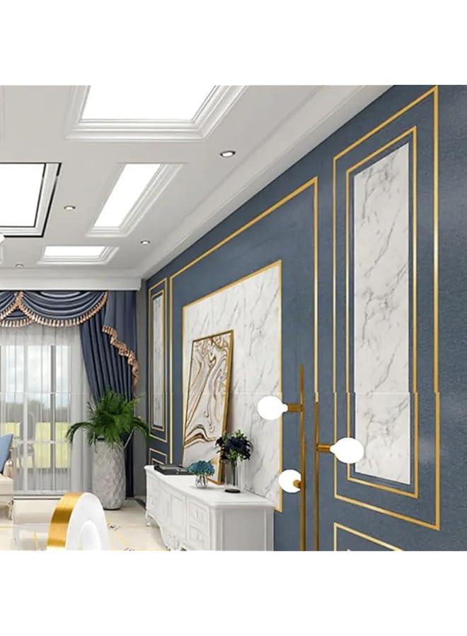 PROMASS Graphic Art Gold Tape - Gold Duct Tape, Wall Decor, Self-Adhesive, Decorative, Detailing, Crafting, DIY Graphic Art, Metallic, Mirror Finish Rolls for Walls, Floors, Cars - Image 5