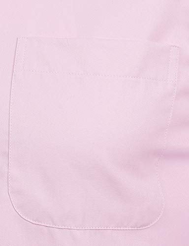 ZEROYAA Men's Long Sleeve Dress Shirt Solid Slim Fit Casual Business Formal Button Up Shirts with Pocket ZSSCL01 Pink X-Large - Image 4