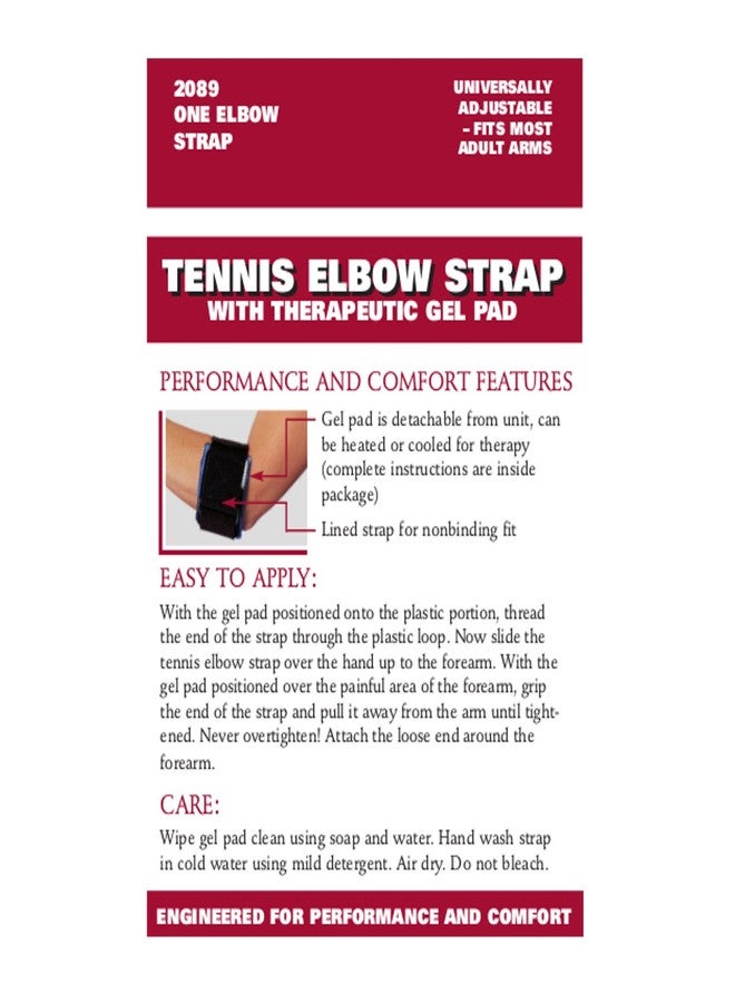 OTC Forearm Band, Compression Strap for Tennis Elbow with Therapeutic Gel Pad Insert, Black - Image 5