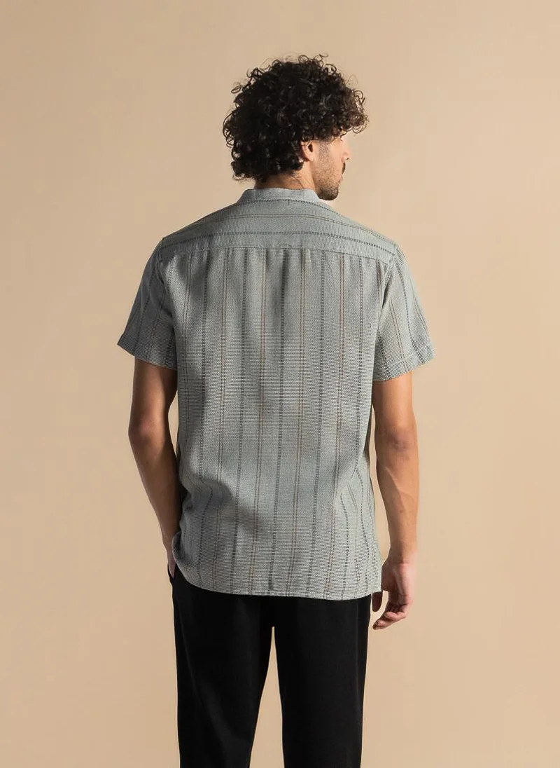 شايبس KNITTED STRIPED SHIRT