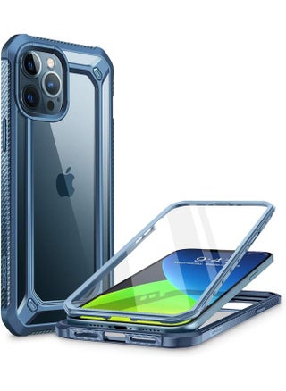 جراب Unicorn Beetle Exo Pro Series لهاتف Iphone 12 Pro Max إصدار 2020 مقاس 6.7 بوصة مع واقي شاشة مدمج، جراب واقٍ شفاف هجين ممتاز باللون الأزرق - pzsku/Z09FE7DFEB4835D21BCC9Z/45/_/1731420213/99eccd80-237a-4656-a4d4-603d320f9b00