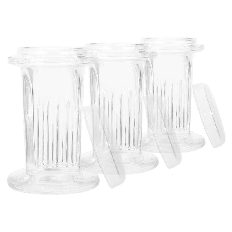 Coplin Staining Jar 3pcs Glass Lid Microscope Slides Histology Lab Sample Staining - Image 2