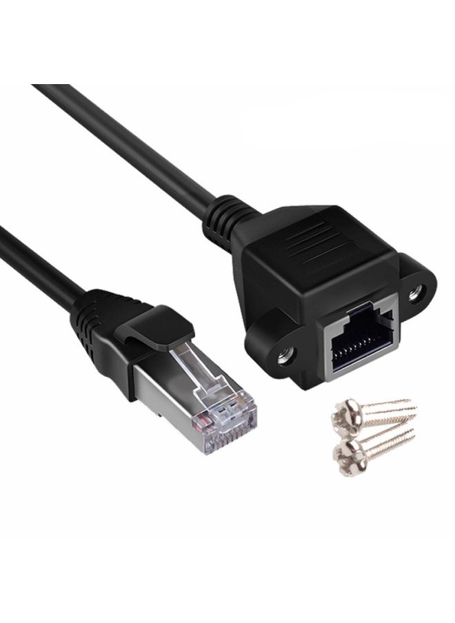 Generic Super 5 Category 6 RJ45 Network Cable Male To Female With Ear Extension Line 0.3 Meters-Color:Category Cat5-Length:Network Cable Male To Female 1.5 M  - Image 1
