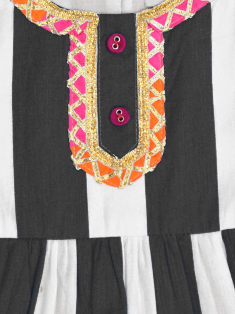 A.T.U.N. (ALL THINGS UBER NICE) Baby Girls Printed Kurti and Sharara Set | Stylish Clothing Set - Image 5