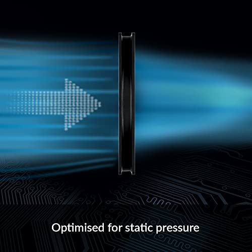 ARCTIC P12 Slim PWM PST (3 Pack) - PC Fans, 120mm Case Fan with PWM Sharing Technology (PST), Pressure-optimised, Quiet Motor, Computer, Extra Slim, 300–2100 RPM - Black - Image 3