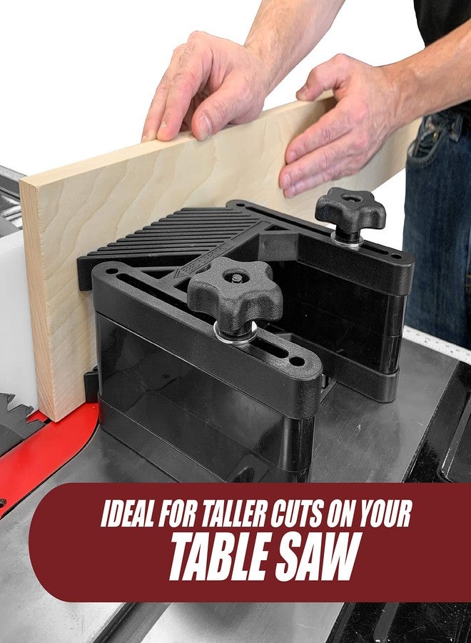 فولتون ألواح Fulton Dual Deluxe القابلة للتكديس مع كتل رفع وقضيب قفل زاوية من الألومنيوم ومسامير تثبيت على شكل حرف T للتركيب في فتحة المسار أو الزاوية، مثالية لمنشارات الطاولة وطاولات التوجيه ومنشارات الشريط - Image 3