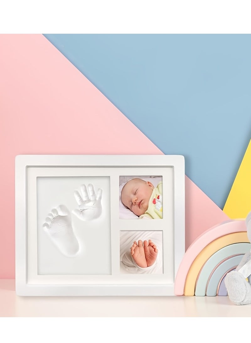 Keepsake Hand & Footprint Frame - Wooden Single Photo Holder for First Memories  - Image 2