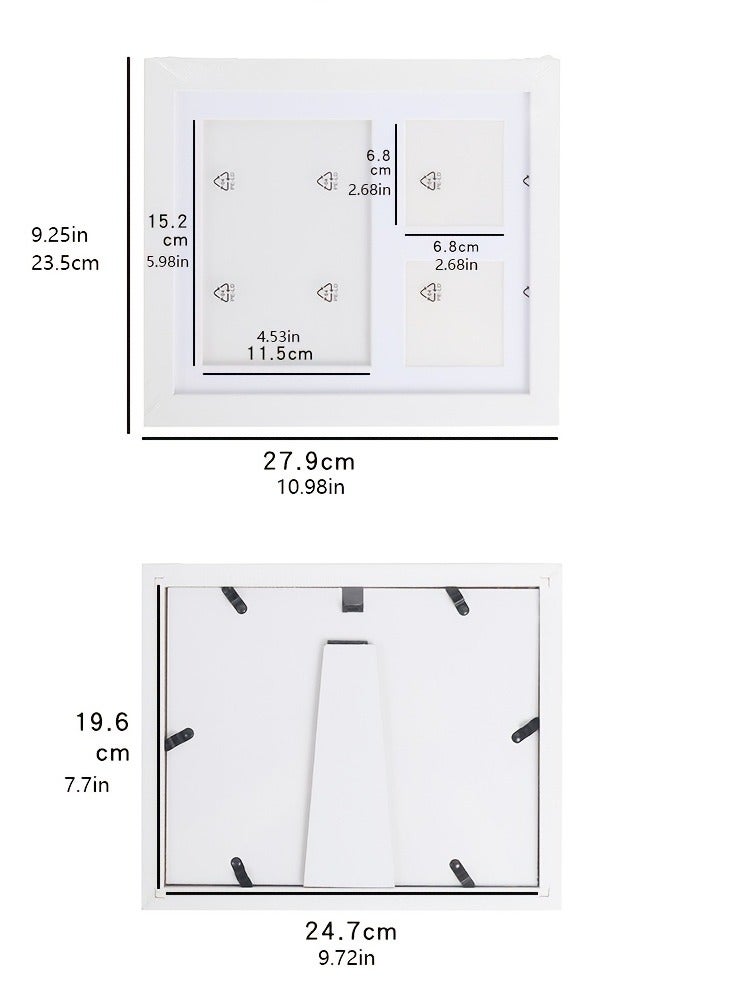 Keepsake Hand & Footprint Frame - Wooden Single Photo Holder for First Memories  - Image 5