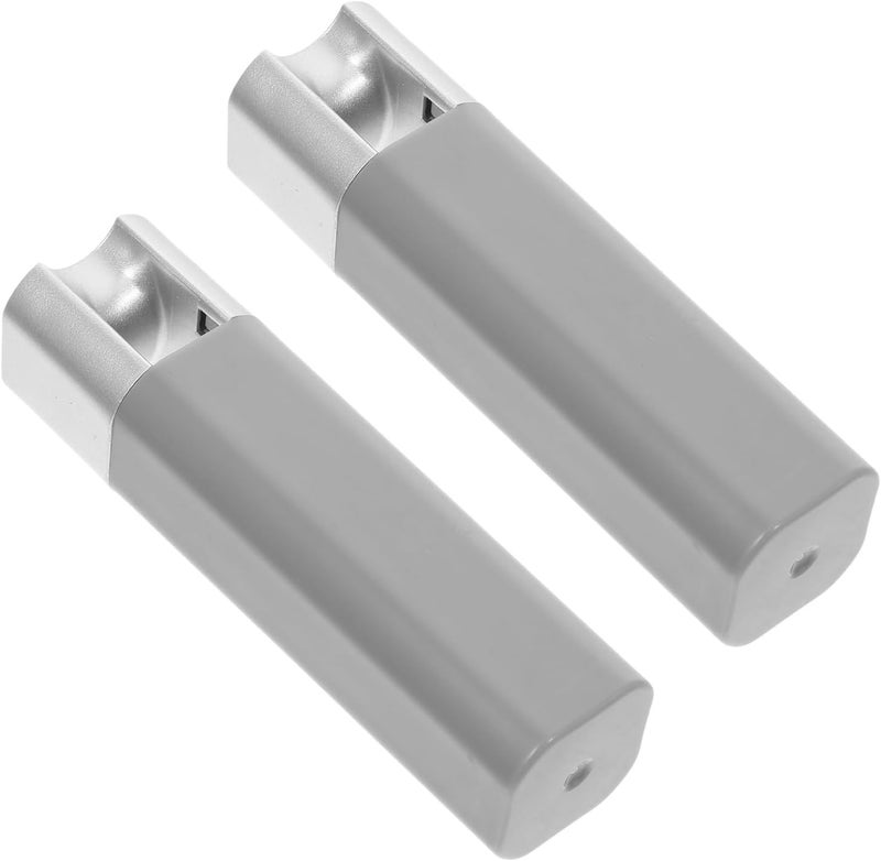 ABOOFAN 2pcs Blind Cord Weights Frosted Plastic Pull Drops Window Blind Cord Handles for Roller Shades and Shutter Accessories 55g Grey Silver for Curtain Windproof - Image 1