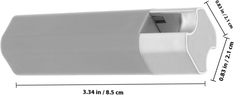 ABOOFAN 2pcs Blind Cord Weights Frosted Plastic Pull Drops Window Blind Cord Handles for Roller Shades and Shutter Accessories 55g Grey Silver for Curtain Windproof - Image 2