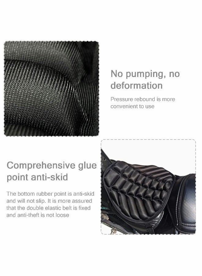 Generic Motorcycle Gel Seat Cushion Pad, Pressure Relief Protector for Cruiser and Touring Saddles, Comfortable Seat Pad for Enhanced Riding Experience.  - Image 3