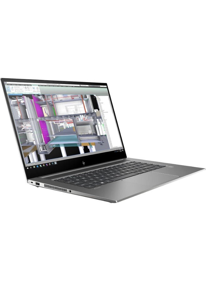 HP لابتوب HP ZBook Studio 15 G7، معالج Intel Core i7-10850H، 512GB SSD، 16GB RAM، NVIDIA Quadro RTX 3000 6GB، شاشة 15.6 بوصة 4K UHD، ويندوز 10 برو - فضي (مجددة)، درجة A، ضمان 6 أشهر - Image 3