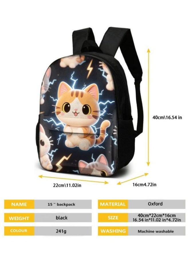 [Super new special offer] Cartoon theme bag three-piece set | double-shoulder + hand-held + storage pen bag | gift self-use good-looking - 371  - Image 5
