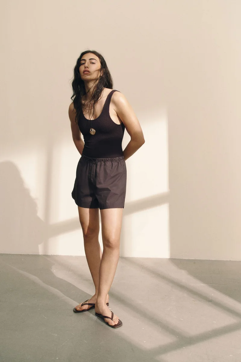 H&M Cotton drawstring shorts