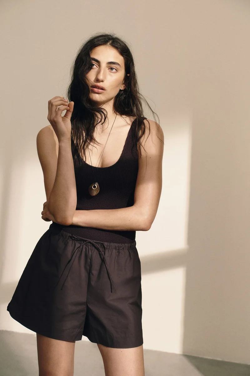 H&M Cotton drawstring shorts