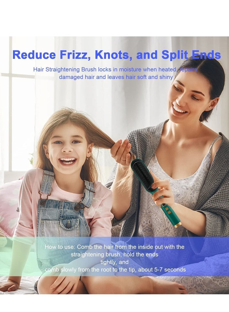 نيبمينينت Hair Straighteners Multifunctional Ionic Beard Straightener Brush for Women - Image 4