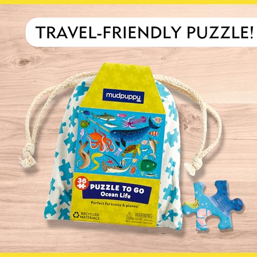 Mudpuppy Ocean Life – 36 Piece Puzzle to Go Featuring Colorful Sea Creatures Perfect Travel Activity for Children Ages 3 and Up - Image 5
