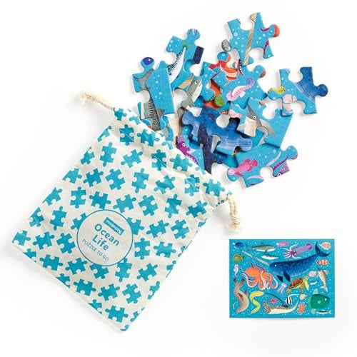 Mudpuppy Ocean Life – 36 Piece Puzzle to Go Featuring Colorful Sea Creatures Perfect Travel Activity for Children Ages 3 and Up - Image 4